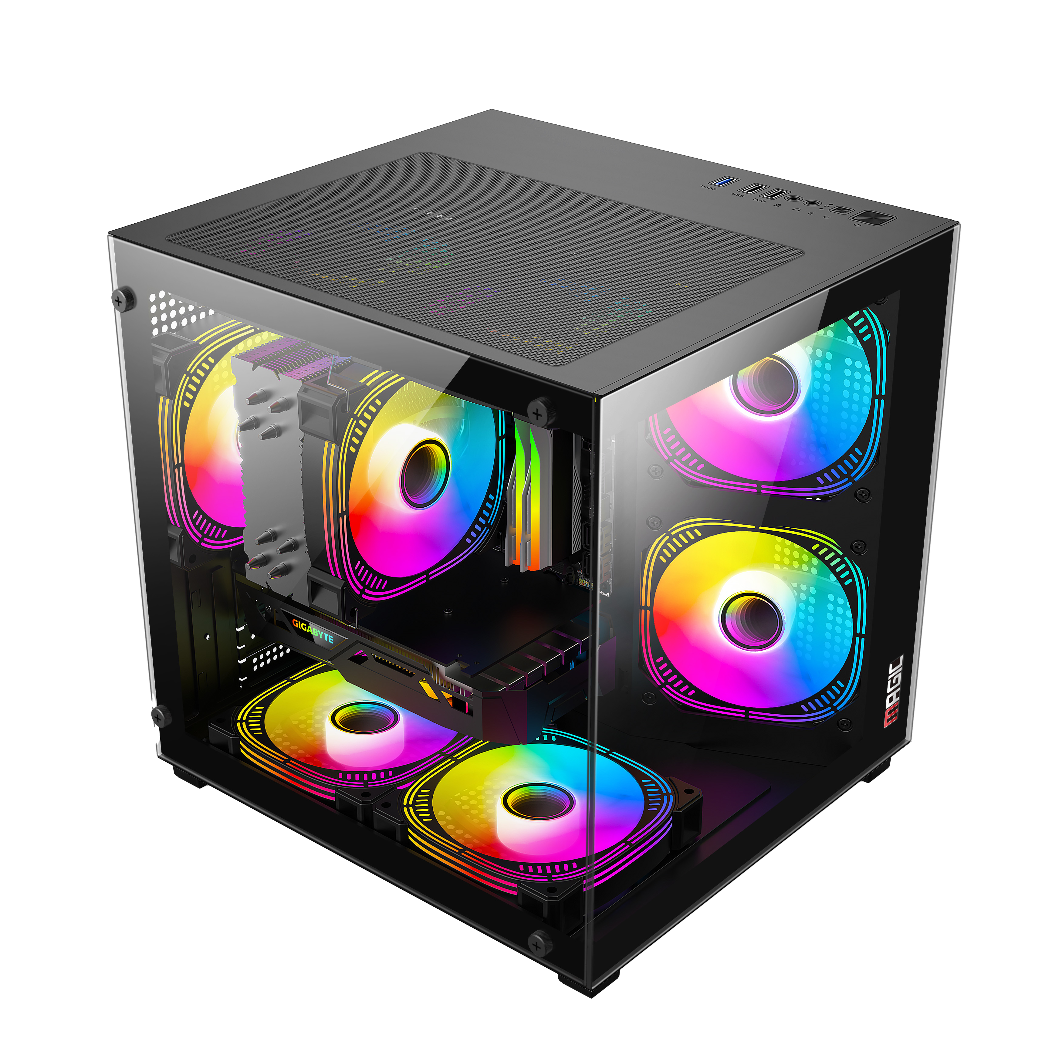 CASE MAGIC AQUA-M ELITE (M-ATX) - Hàng chính hãng