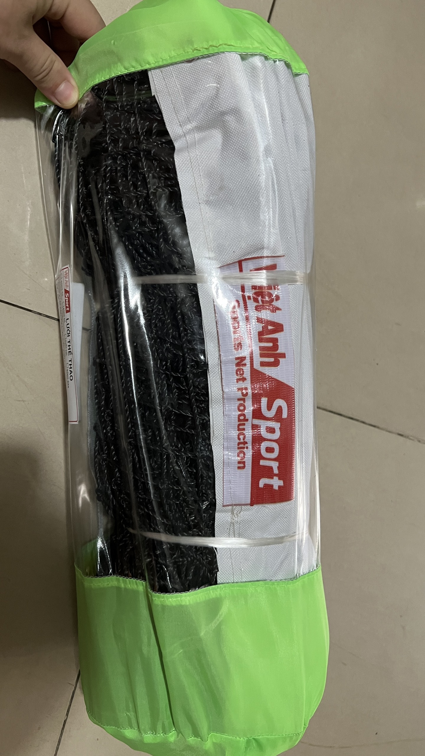 Lưới pickleball Việt Anh chất liệu CPE dài 6,65m cao 81cm, lưới môn pickleball chống nước thích hợp để trong nhà và ngoài trời