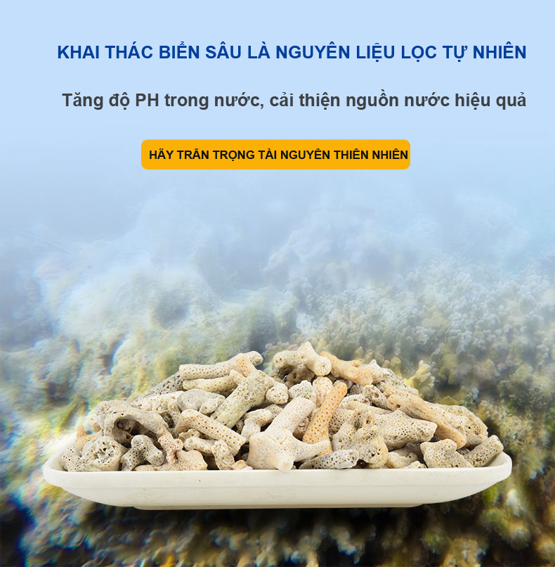 San Hô Vụn túi 1KG + 1 túi lưới đựng vật liệu lọc cho bể cá