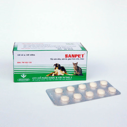 Tẩy Giun cho chó mèo Sanpet