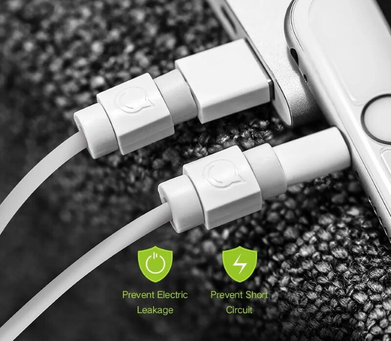 Ugreen UG40705LP127TK Màu Trắng Đầu bọc bảo vệ cho cáp sạc điện thoại + máy tính bản - HÀNG CHÍNH HÃNG