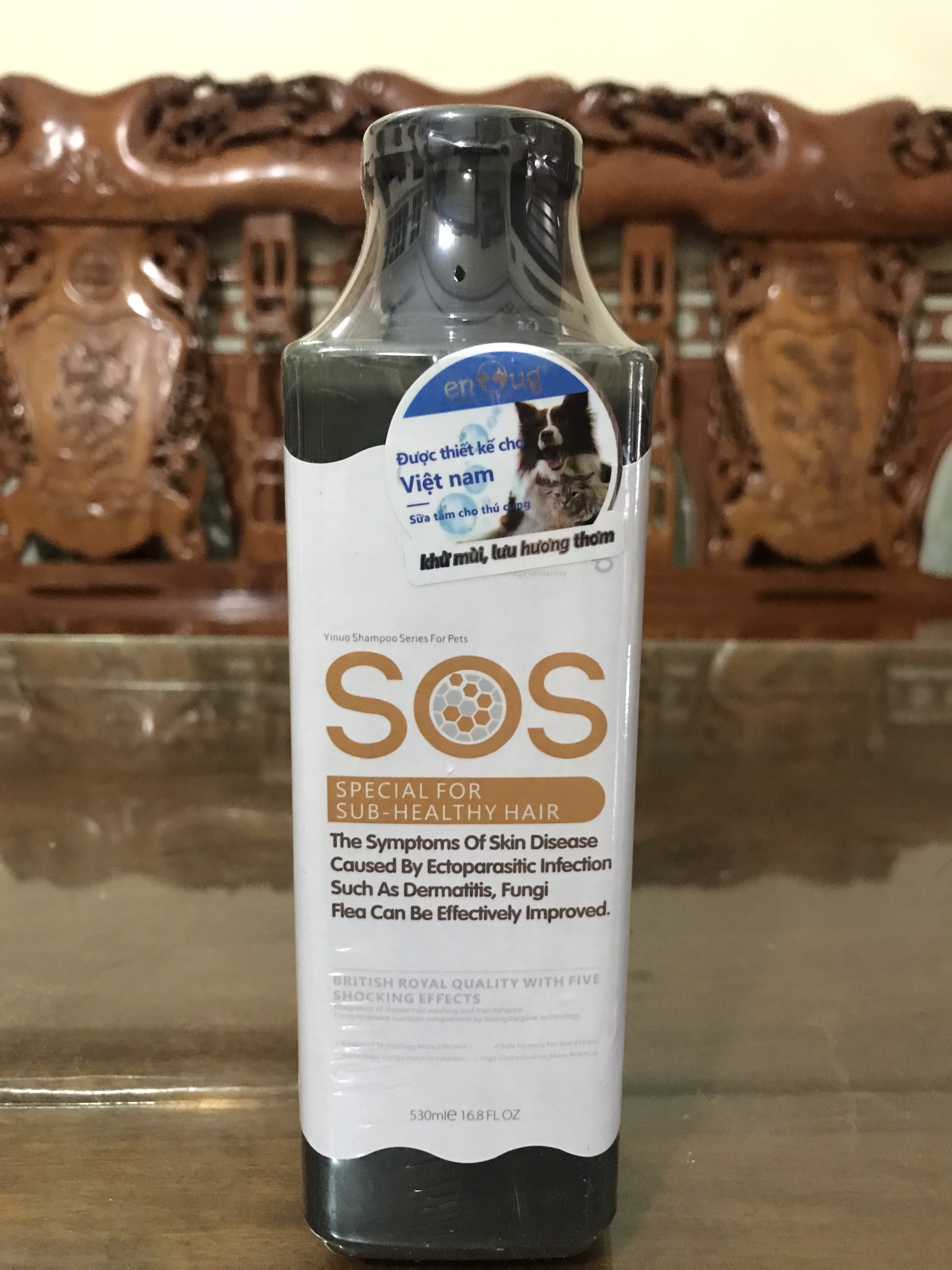 Sữa Tắm Sos 530ml Cho Chó Mèo Lưu Hương Thơm 7 Ngày