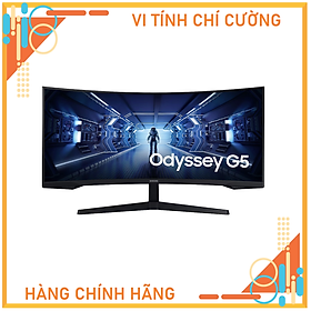 Màn Hình Cong Gaming Samsung LC34G55TWWEXXV ( 34 Inch WQHD VA (3,440 x 1,440) 165Hz / 1ms / DP 1.4 / HDMI / Jack Audio 3.5 / Freesync ) - Hàng Chính Hãng