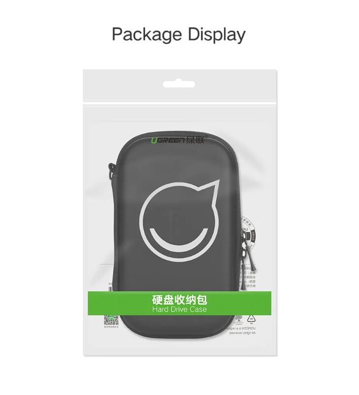 Ugreen UG50274LP128TK Hộp đựng ổ cứng 2.5 HDD + Pin dự phòng chống sốc - HÀNG CHÍNH HÃNG