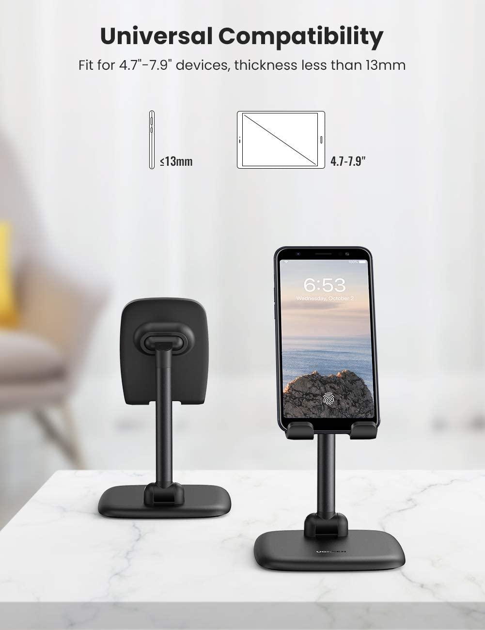 Ugreen UG10999LP287TK có thể gập lại giá đỡ điện thoại di động màu đen - HÀNG CHÍNH HÃNG