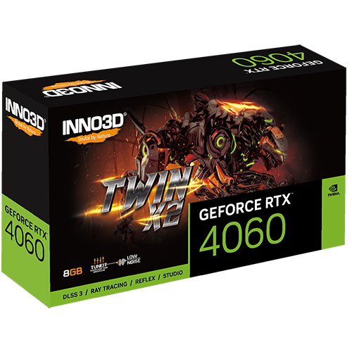 CARD Màn hình VGA Inno3D GeForce RTX 4060 Twin X2 8GB GDDR6 – Hàng Chính Hãng