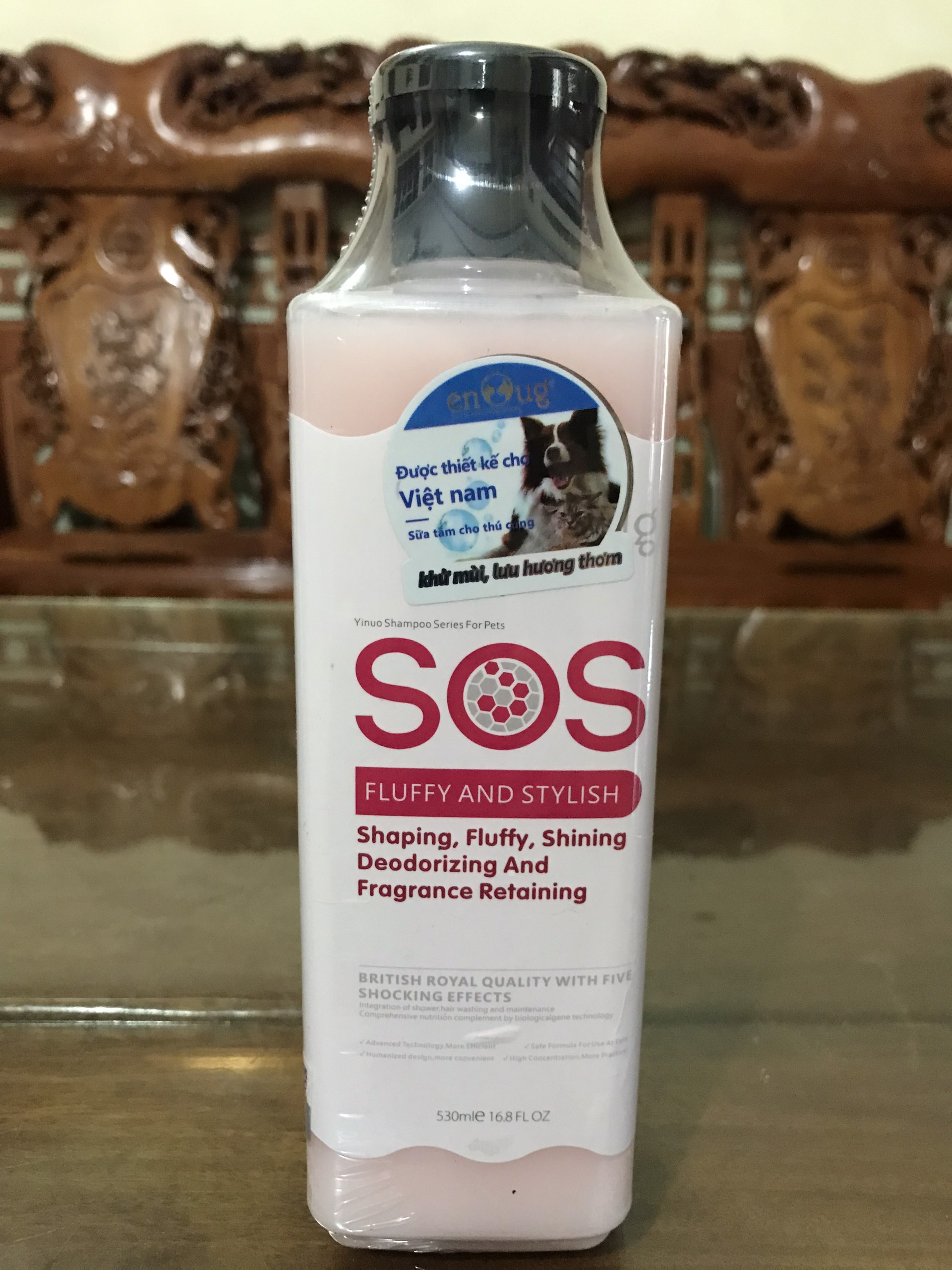 Sữa Tắm Sos 530ml Cho Chó Mèo Lưu Hương Thơm 7 Ngày