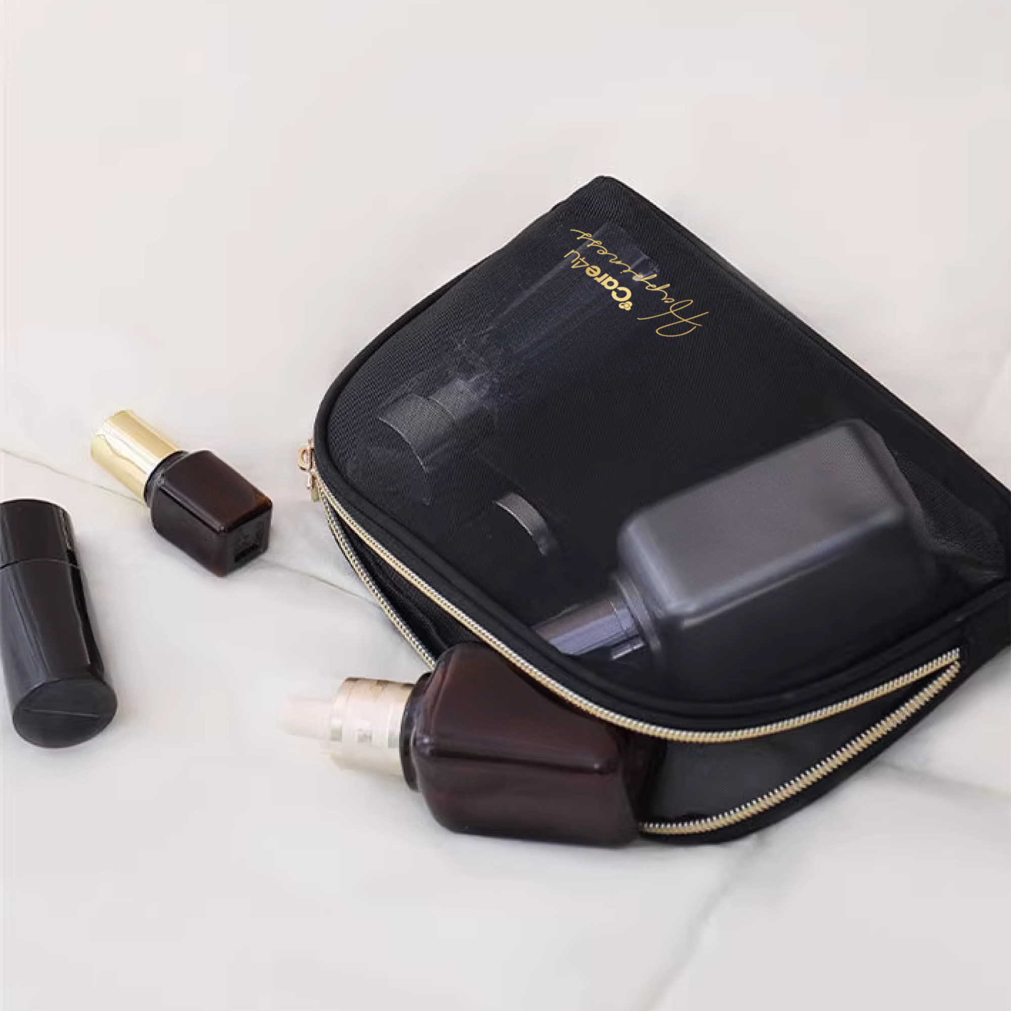 Túi đựng mỹ phẩm tiện lợi mang đi du lịch Care4u 22x6x13 cm