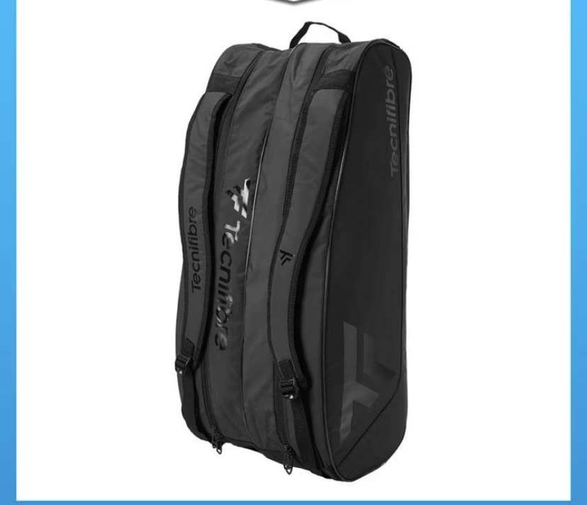 Túi đựng vợt tennis Tour Endurance Ultra Black 12R - Chất liệu bạt chống thấm, 3 ngăn, kích thước 75x28x34,5cm - Bag