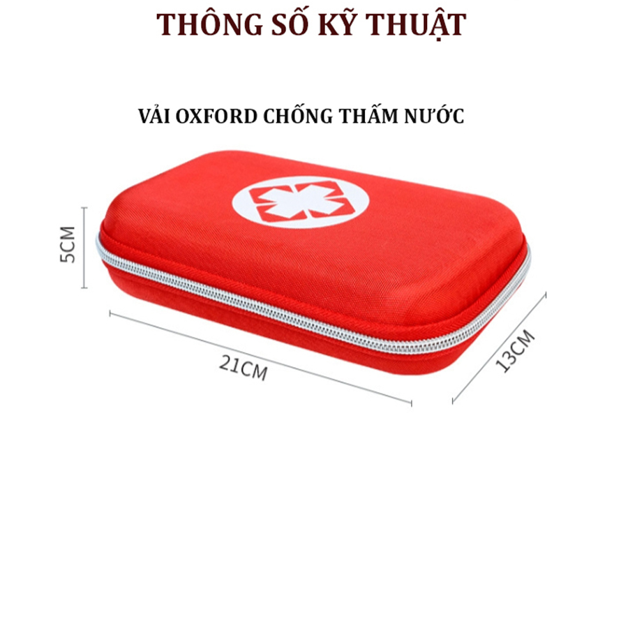 Hộp Đựng Y Tế Cho Gia Đình và Du Lịch Nhỏ Gọn Chống Nước và Chống Va Đập - Túi Đựng y tế /Thuốc Nhỏ Gọn