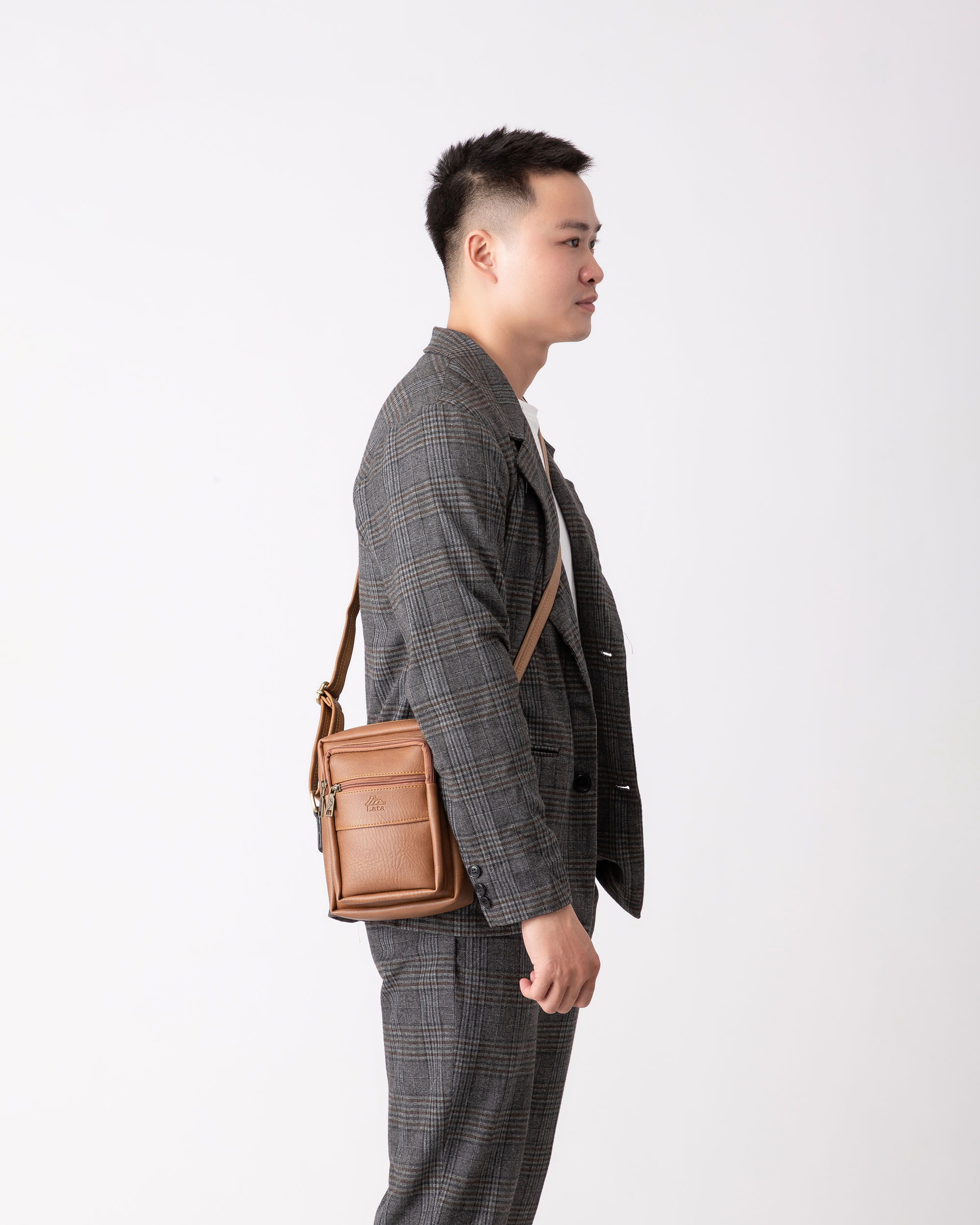 Túi Lata ( Thời trang nam đi chơi cỡ nhỏ - Túi đeo chéo da TN21 )