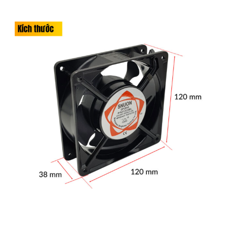 Quạt Thông Gió Tủ Mạng SNUON – Hàng Chính Hãng, 220V, Lắp Tủ Rack 19”