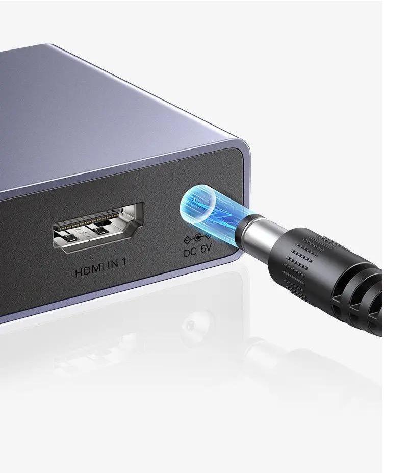 Ugreen UG15604CM624TK 8K60Hz v2.1 hdmi 3 vào 1 ra có kèm remote hỗ trợ độ phân giải cao 4K120Hz có cáp nguồn USB-A to C dài 1.5M Bộ gộp HDMI - HÀNG CHÍNH HÃNG