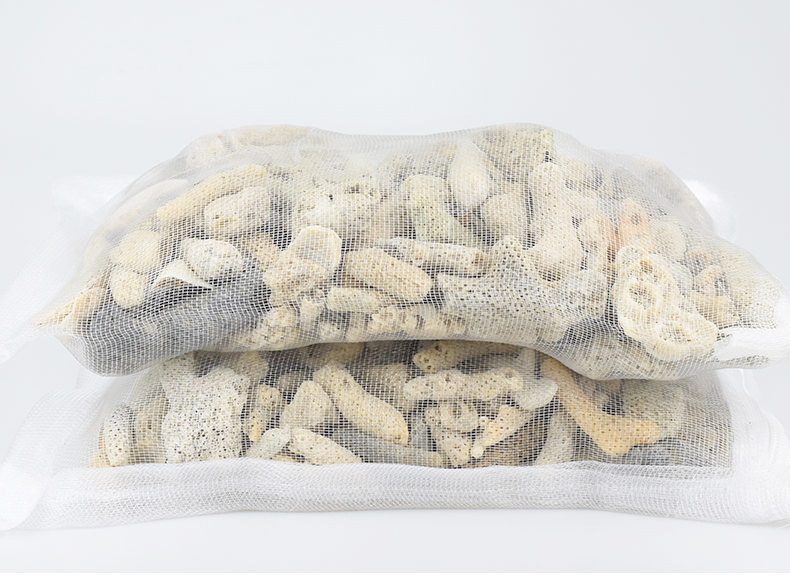 San Hô Vụn túi 1KG + 1 túi lưới đựng vật liệu lọc cho bể cá