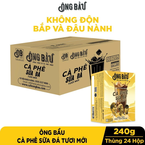 COMBO 5 HỘP CÀ PHÊ SỮA ĐÁ TƯƠI MỚI ÔNG BẦU