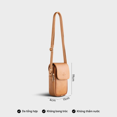 Túi Yuumy ( Thời trang nữ đựng điện thoại size 11 - Túi đeo chéo da Seasand YN120 )