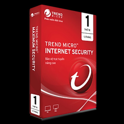 Phần mềm diệt Virut Trend Micro Internet Security - 1PC/12 tháng -Hàng chính hãng