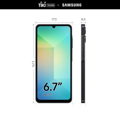 Điện thoại Samsung Galaxy A06 5G (4/128GB), Màn Hình Cực Đại HD+ 6.7”, 5G Kết nối cực nhanh - Hàng chính hãng