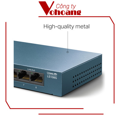 Bộ Chia Tín Hiệu TP-Link LS108G Switch Để Bàn 8 Cổng 10/100/1000Mbps - Hàng Chính Hãng