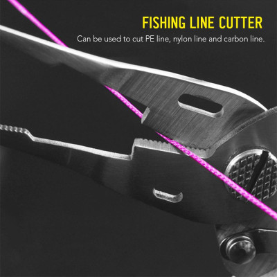 ILURE Fishing Pliers Scissors Stainless Steel Fishing Line Cutter Split Ring Pliers Hook Remover Tool
