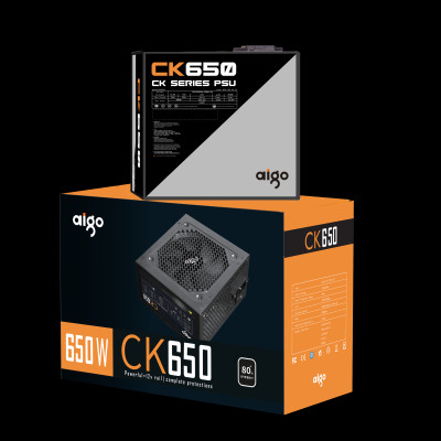 BỘ NGUỒN MÁY TÍNH AIGO MODEL CK650 650W 80+ EFFICIENCY - Hàng chính hãng