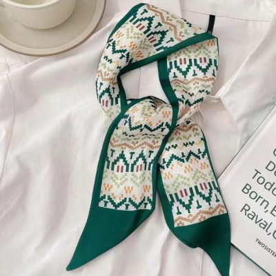 Dây Buộc Tóc Nữ In Hoa 3D Khăn Choàng Cổ Khăn lụa Thời Trang Phụ Kiện Mặc Đi Chơi Quà Tặng Cao Cấp-New Design PK0011