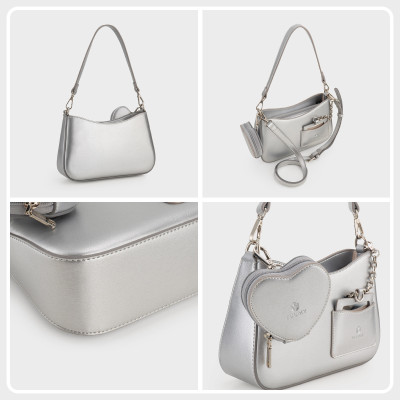 Túi Yuumy (Thời trang nữ kèm phụ kiện xinh xắn size 24 - Túi đeo chéo da Glossy YN295)