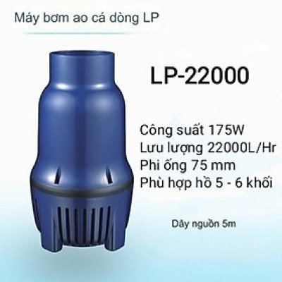 Máy bơm nước hồ cá Koi Jebao LP22000 175W, 22000L/Hr cao cấp