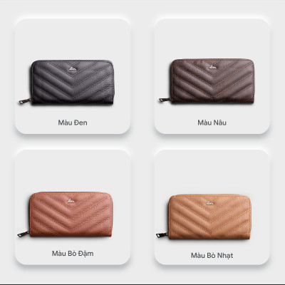 Ví Lata ( Thời trang nữ dáng cầm tay dáng dài - Ví da VN61 )