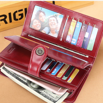 Ví Da Bò Cầm Tay Dáng Dài Thời Trang cao cấp Cho Nữ phong cách mới