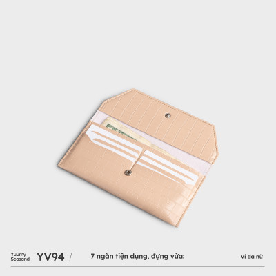 Ví Yuumy ( Thời trang nữ kiểu cầm tay dáng dài - Ví da Verein YV94 )