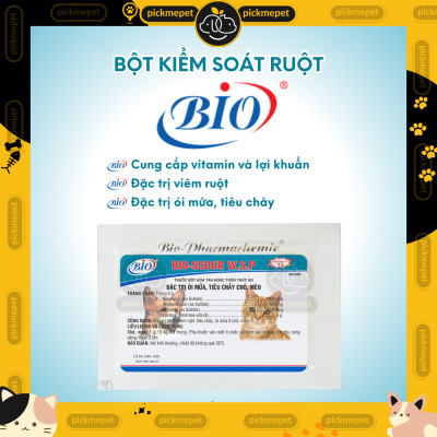 Bột Bio Scour Kiểm Soát Viêm Ruột, Tiêu Chảy, Ói Mửa Chó Mèo