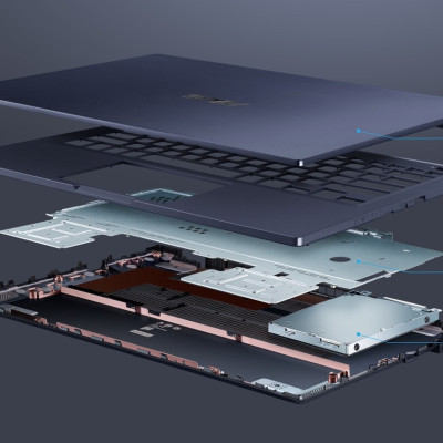 Máy vi tính Laptop Asus ExpertBook B1400 (Chip Intel Core i5-1235U | RAM 16GB | SSD 512GB NVMe | 14