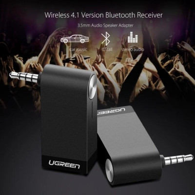 Ugreen UG40757CM124TK BT 4.2 màu Đen Thiết bị nhận âm thanh Bluetooth có Micro hỗ trợ APTX - HÀNG CHÍNH HÃNG