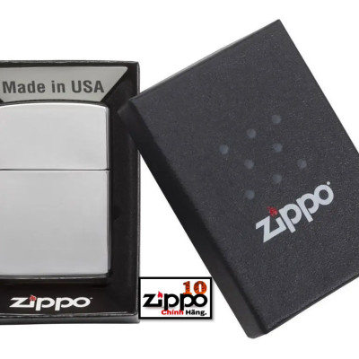 Bật lửa Zippo 250 Classic High Polish Chrome - Chính hãng 100%