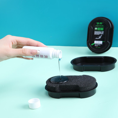 Set dụng cụ làm sạch giày - Xi mút  + sáp đánh bóng giày , dép , túi xách ,cặp ,bằng da  , thiết kế nhỏ gọn vô  cùng tiện lợi