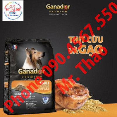 20KG Thức ăn cho chó trưởng thành Ganador vị thịt cừu & gạo - Ganador Adult Lamb & Rice - Thức ăn hạt cho Chó