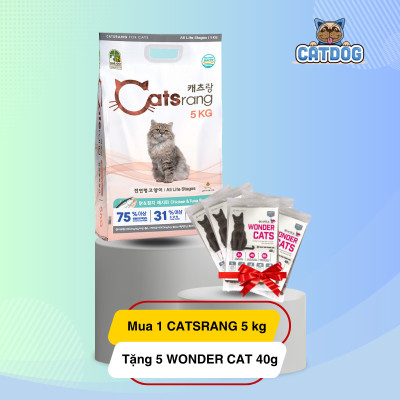 [ 5 KG ] - Thức ăn hạt cho mèo mọi lứa tuổi Catsrang Hàn Quốc