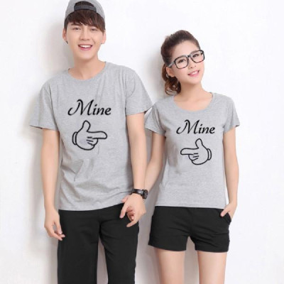 Áo Thun Cặp Đôi so Cute In Họa Tiết Tình Yêu xinh xắn chất thun đẹp