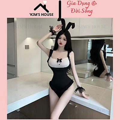 Cosplay Sexy Thỏ Dễ Thương, Bodysuit Thỏ Dễ Thương , Bộ Đồ Ngủ Liền Thân Cosplay Hoá Trang Cô Hầu Gái Tai Thỏ C079