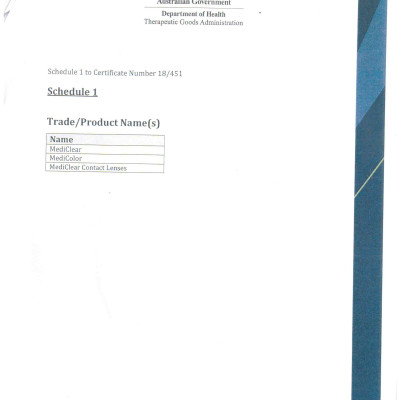 [Một Miếng] Kính Áp Tròng Australia Cận Thị Không Màu Mediclear 3 Tháng