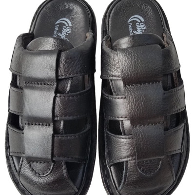 Dép nam bít đầu da bò thật BIGGBEN cao cấp DN297