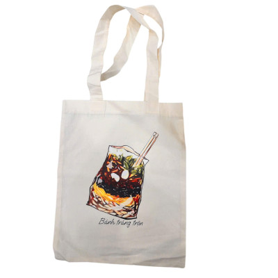 Túi tote trơn và hoạ tiết hình dễ thương xinh xắn nhiều size 3B