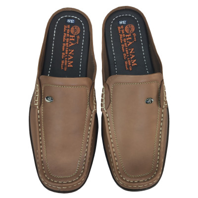 Dép Bít Mũi Nam HÀ NAM Da Bò Thật Cao Cấp GSB2093