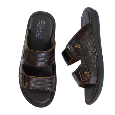 Dép Nam Quai Ngang HÀ NAM Da Bò Thật Cao Cấp DNA199