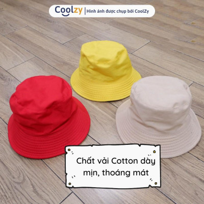Mũ bucket trơn ️ Nón tai bèo vành tròn trơn 2 mặt Ulzzang form unisex nam nữ - BK02