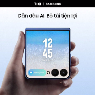 Điện thoại Samsung Galaxy Z Flip7, Điện thoại AI, Màn hình ngoài vô cực 4.1", Camera selfie 50MP, Mỏng nhất - Hàng Chính Hãng