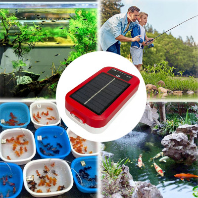 Máy Sủi Oxy Bể Cá Tích Điện Năng Lượng Mặt Trời Siêu Êm, Cao Cấp