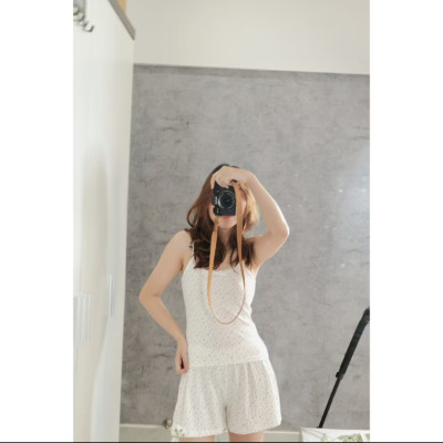 Set hai dây đồ ngủ hoạ tiết hoa nhí mặc nhà cotton thoáng mát- TidyUp