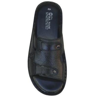 Dép Nam Quai Ngang HÀ NAM Da Bò Thật Cao Cấp DNA2125